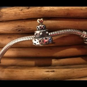 Pandora Wedding Cake - Sterling & 14KT Yellow Gold